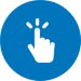 icoon klik met wijsvinger